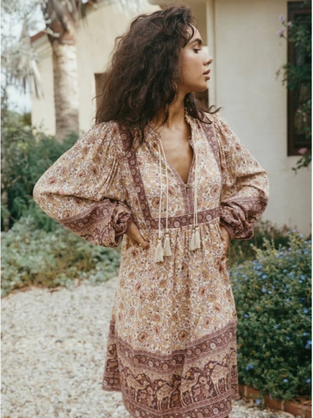 SOLD!!! Spell & The Gypsy Sundown Boho Mini Dress - Picture 2 of 14